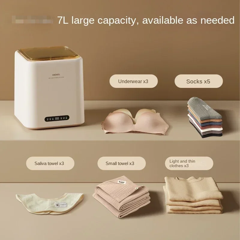 Malý mini automatický elučný stroj all-in-one, varenie vysokej teploty a premytie prenosná práčka