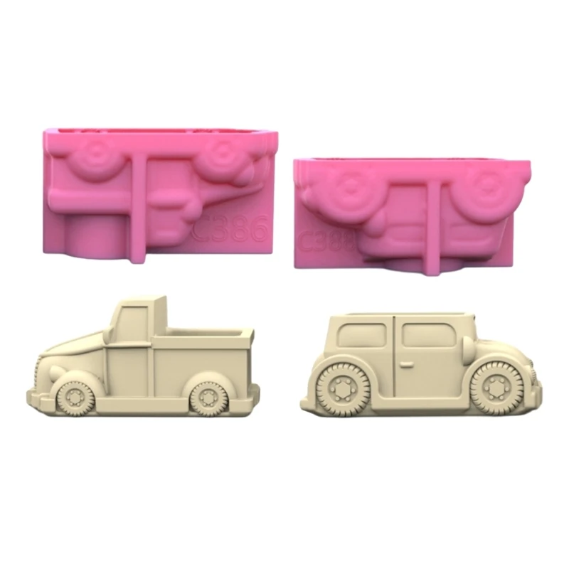 Malý motorik sadrovej sadry kvetina kvetina Silikónová forma Epoxidová živici liatia pleseň šťavnatá váza cement Clay form držiak pera držiak pero