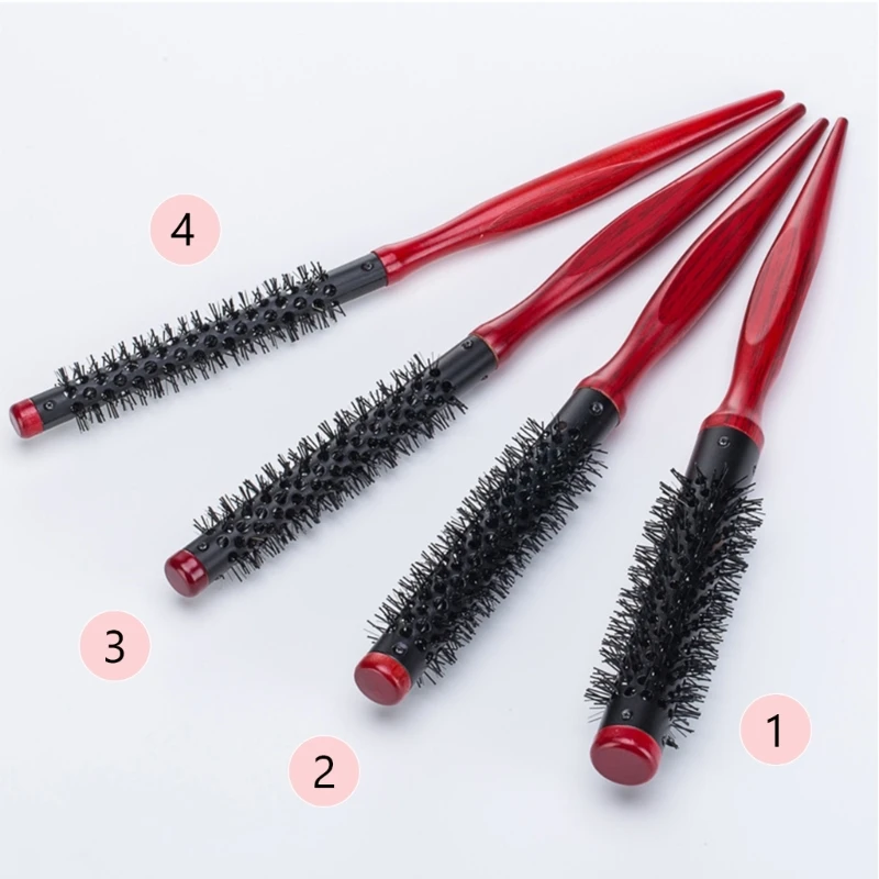 Malý okrúhly kefka pre krátke vlasy, Mini Quiff Roller Rounded Combs pre štýl, zdvíhanie, zväzky, curling tenkú kvapku prepravu