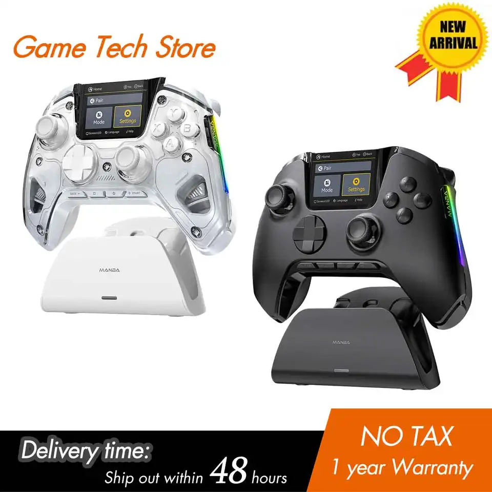 Mamba One V2 Screen Interactive Wireless Gaming Controller pre IOS/Android/Switch/PC Hall Effect, 1800 mAh s nabíjacím dokom