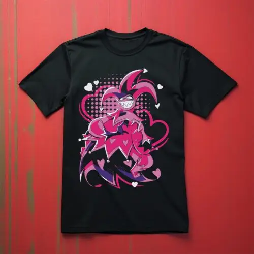 Mammon Cute Heart Shirt Adults Anime TV Show Tričko Animovaný hotel Musical Top