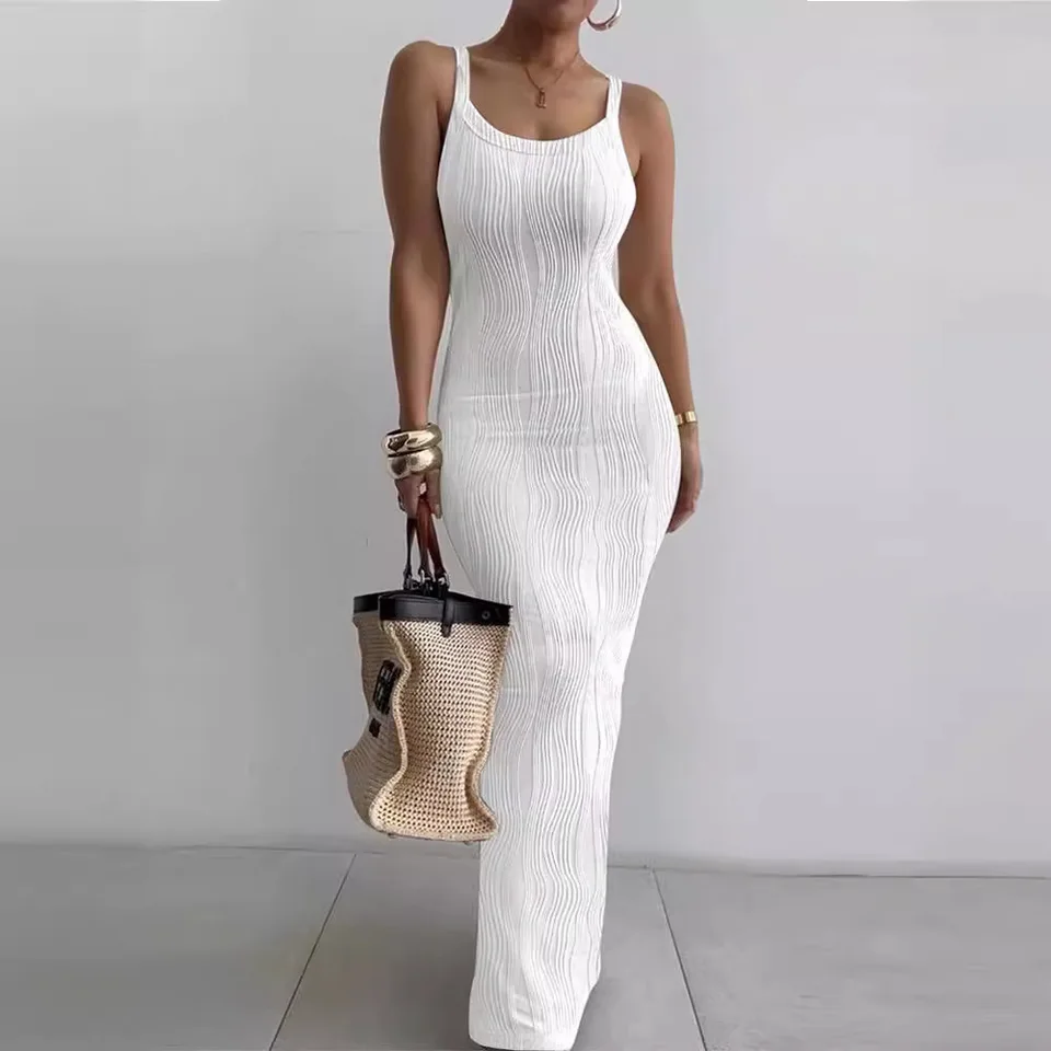 Mandylandy tesné sexy šaty Bodycon Women Dámske leto Slim hodí