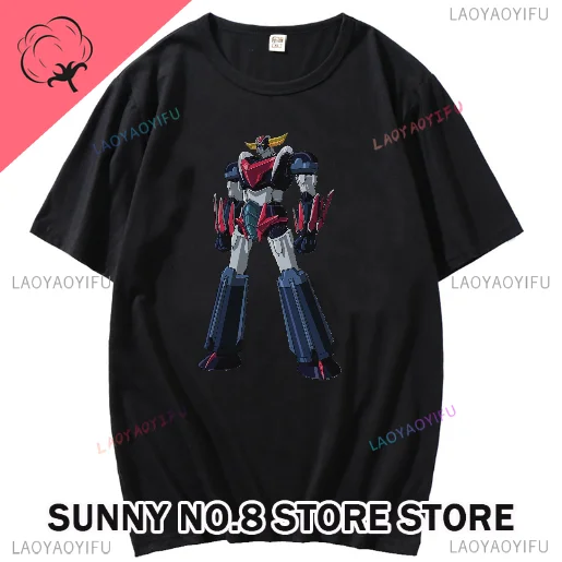 Manga Goldorak UFO Robot Goldrake Grenker 100%bavlnená tričko Funny pánske odevy