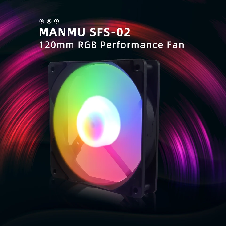 Manmu veľká propagácia 120 mm pc puzdro ventilátor RGB LED VEĽKÉ VELKÉ VIRICKÉ VENTILY
