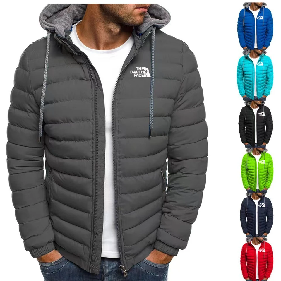 Manteau d'EXURIEUR Super Grand pour Homme, Veste Avoc Fermeture Éclair, Style de Rue, Chaud, Optique, Grande Taille, 2024