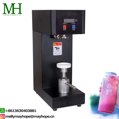 Manuál s malými baleniami plechovky pečate bublinový čajový tesniaci výrobok 500 ml/650 ml hliníkového veka plastového domáceho maznáčika môže fľaša tesniaci stroj na fľašu