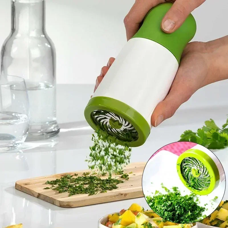 Manuálne bylinkové mlynčeky korenené petržlenové petržlenové drviče Chopper Cutter Cutter Coriander Mincer Chili a Ciantro Kitchen Tool Gadget