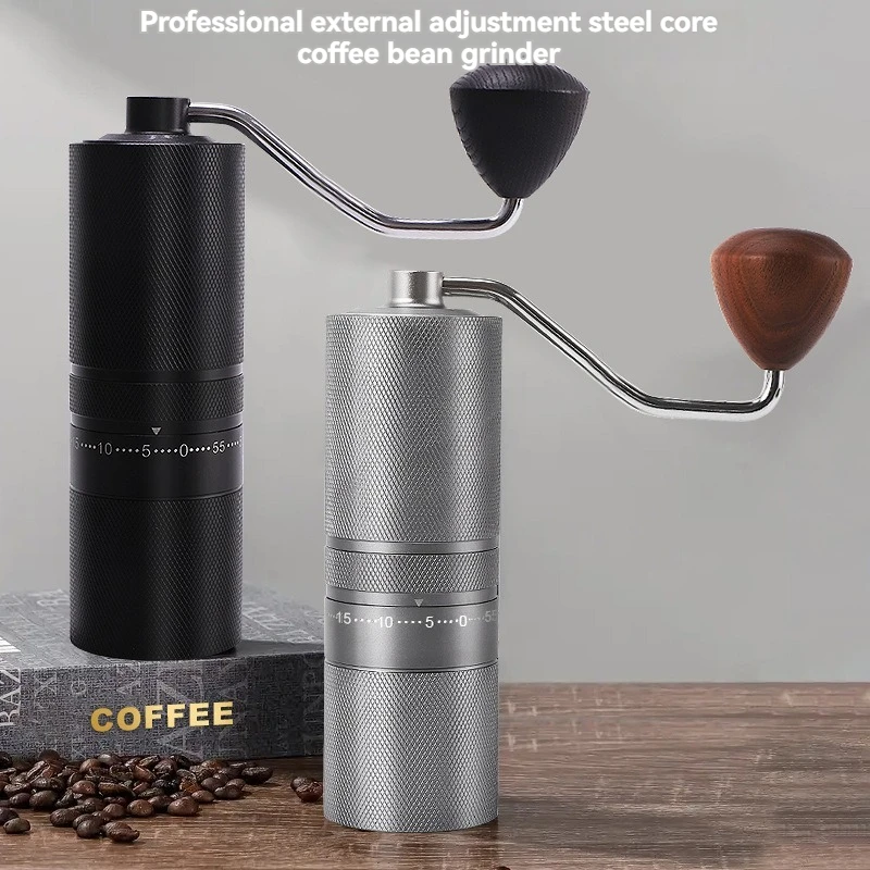 Manuálny kávový mlynček 5-osi bezstarostný oceľový jadro Burr Burr Burr Grinding Disk Hand Coffee Mill pre kávovar Espresso