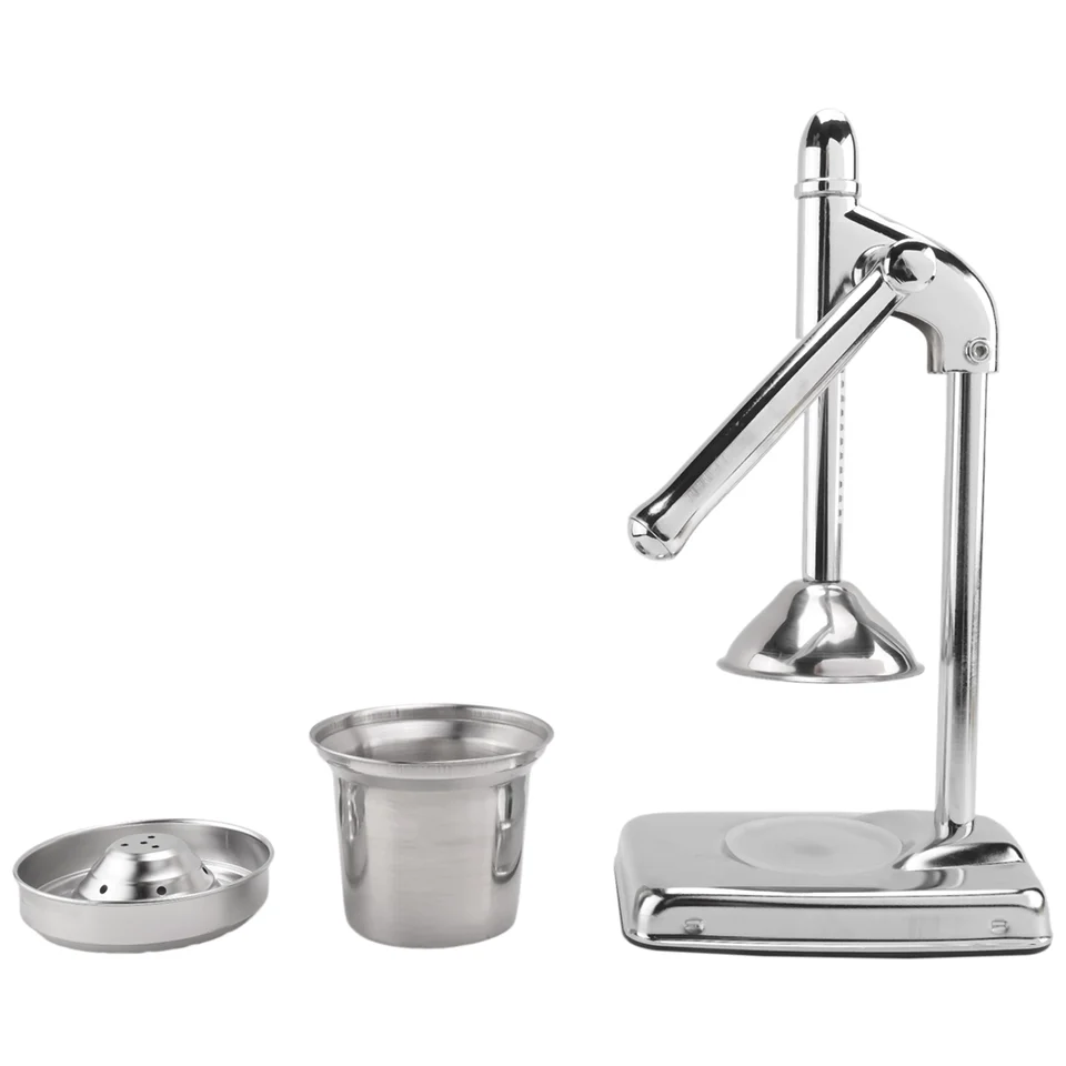 Manuálny lis z nehrdzavejúcej ocele ovocie odšťavovač ručné ručné zeleninové ovocie pomarančové džús Maker Blender Juice.