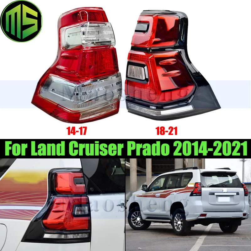 Maosheng zadný nárazník zadné svetlo zadné žiarovka pre Toyota Prado Land Cruiser 2014-2021 Taillight Taillamp Stop Brzdenie Otočenie svetla