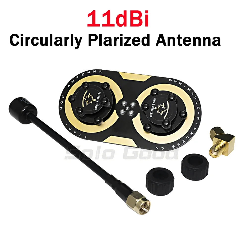 Maple Wireless 11DBI 5,8 GHz FPV kruhová polarizovaná anténa SMA pre grafické zobrazovacie zariadenie Little Pilot/Fat SkyZone/EV200D