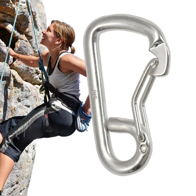 Marine Snap Hook Loď loď z nehrdzavejúcej ocele Snap Hook Carabiner Clip Boat Hook na rybárske turistické potápanie