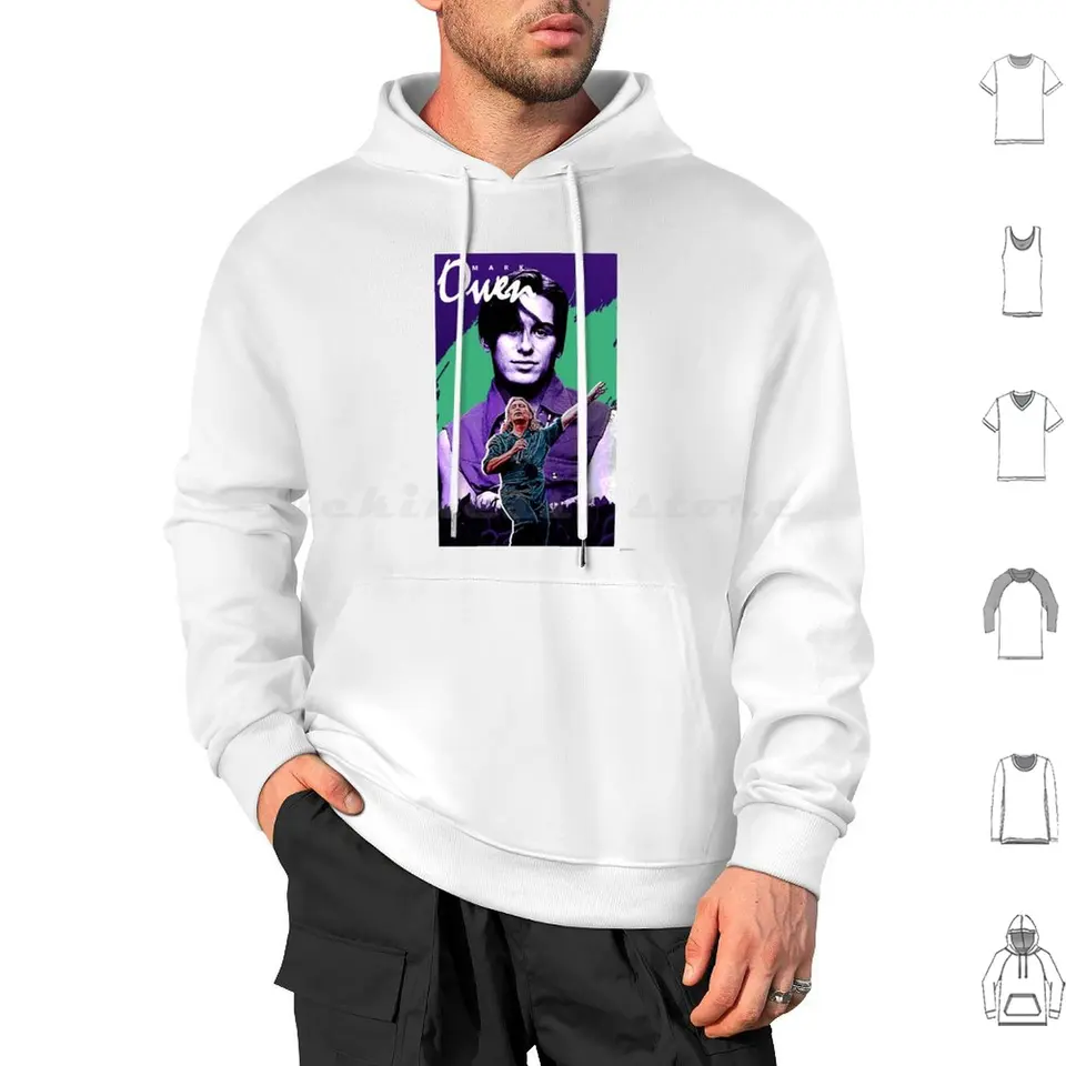 Mark Owen-Colorful Hoodie Cotton Long Ruckve Mark Owen Pop 90 s Take this Greenman