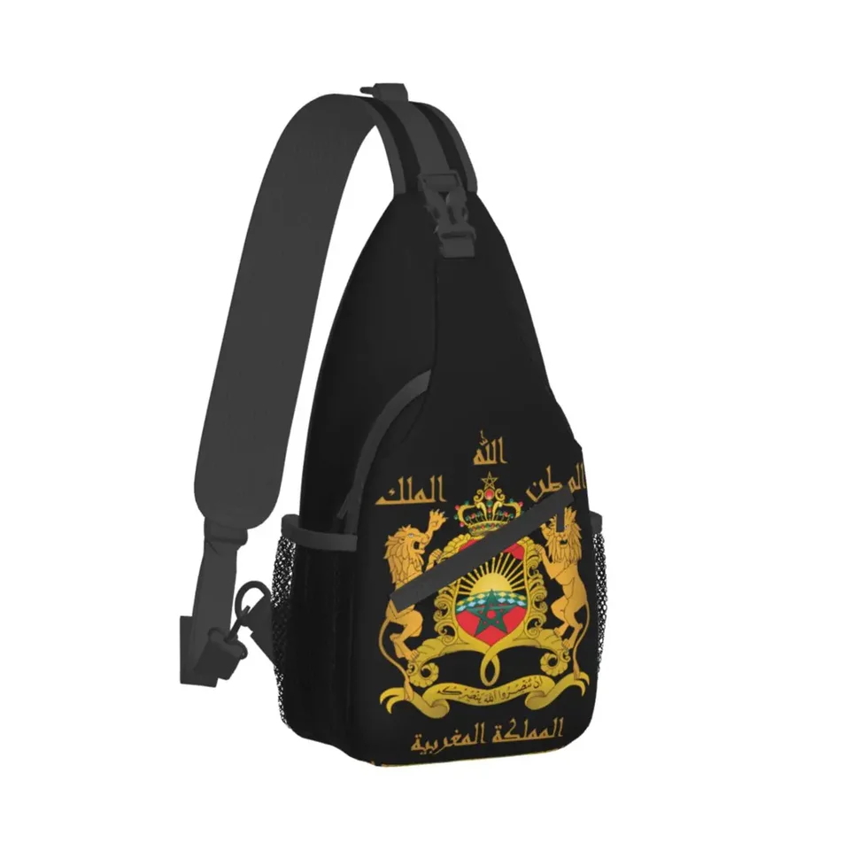 Maroko Crossbody Bag Sports Kingdom of Maroko Classic Hrudník vrecko Unisex Women Man Fashion rameno batohy cestovanie
