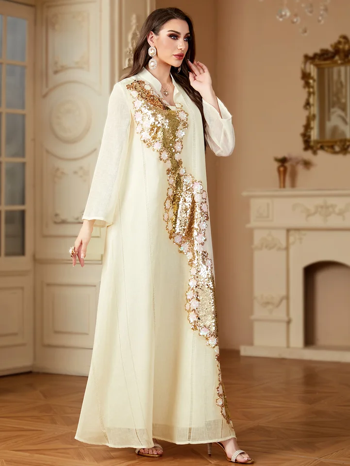 Maroko Eid Djellaba Ženy Flitre výšivky abaya dubaj moslimské dlhé šaty Saudské morčacie kaftan ramadan jalabiya islam oblečenie