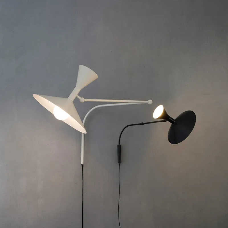 Marseille nástenná lampa dizajnér nastaviteľné nástenné svetlo pre obývaciu izbu replika trúbka otočná ťarbacia lampa Spálňa Čítanie svetlo