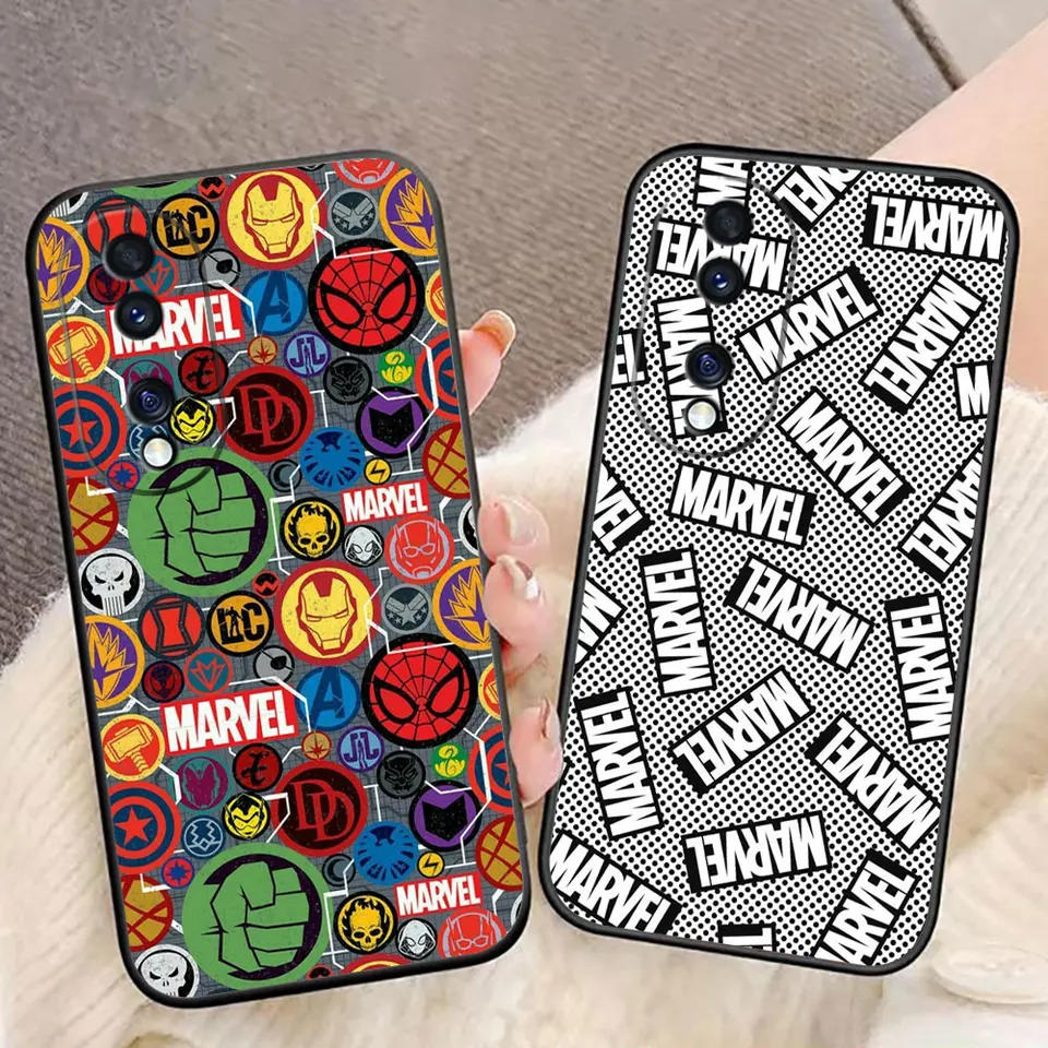 Marvel Avengers Heros Logo Cover Telefon Pase pre česť 9 9I 9x 9 8 8x6x 7x 8 8c Max 90 70 50 20 10 Lite Magic 5 Pro 5G prípad fonda