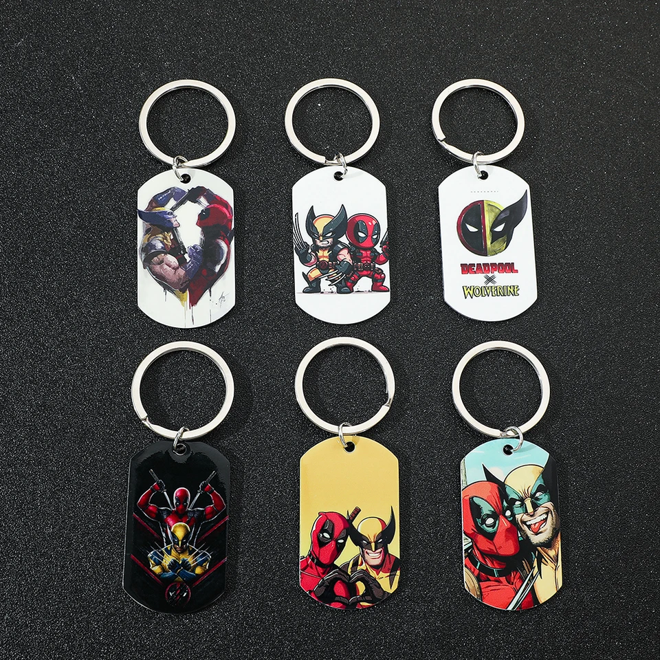 Marvel Deadpool & Wolverine Keychains Superhrdina z nehrdzavejúcej ocele
