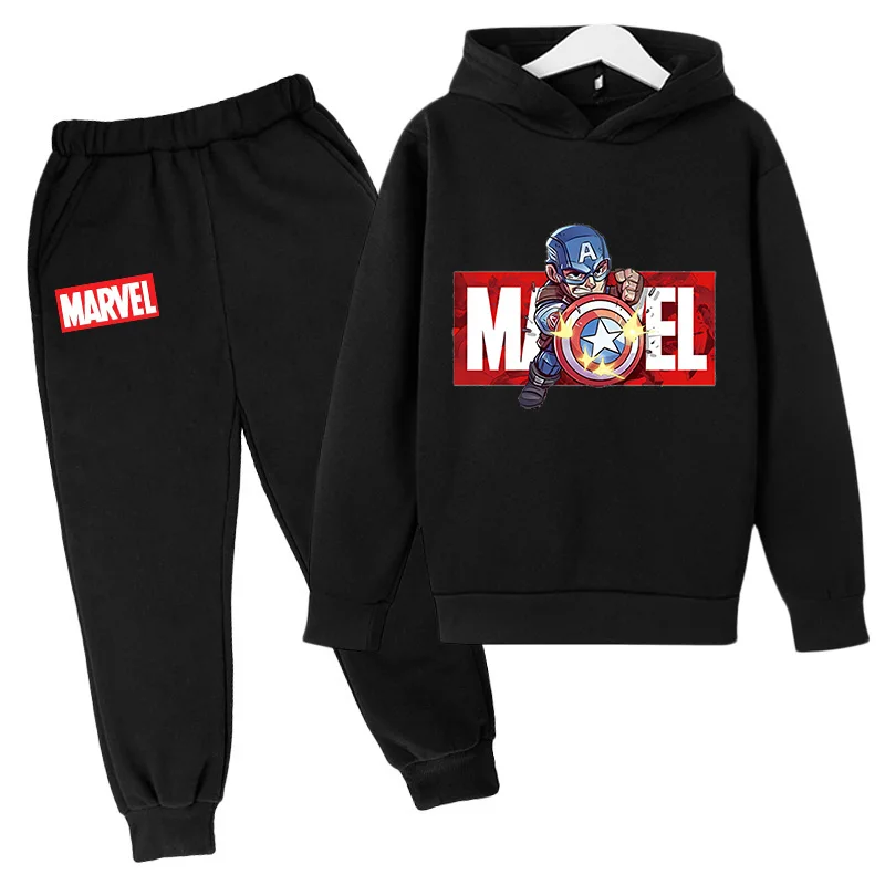 Marvel Iron Man Kids Hoodies 2ks Set Tracksuits Boy Girl Spring Jar jesenná zimná mikina oblečenie superhrdinové nohavice oblek s kapucňou