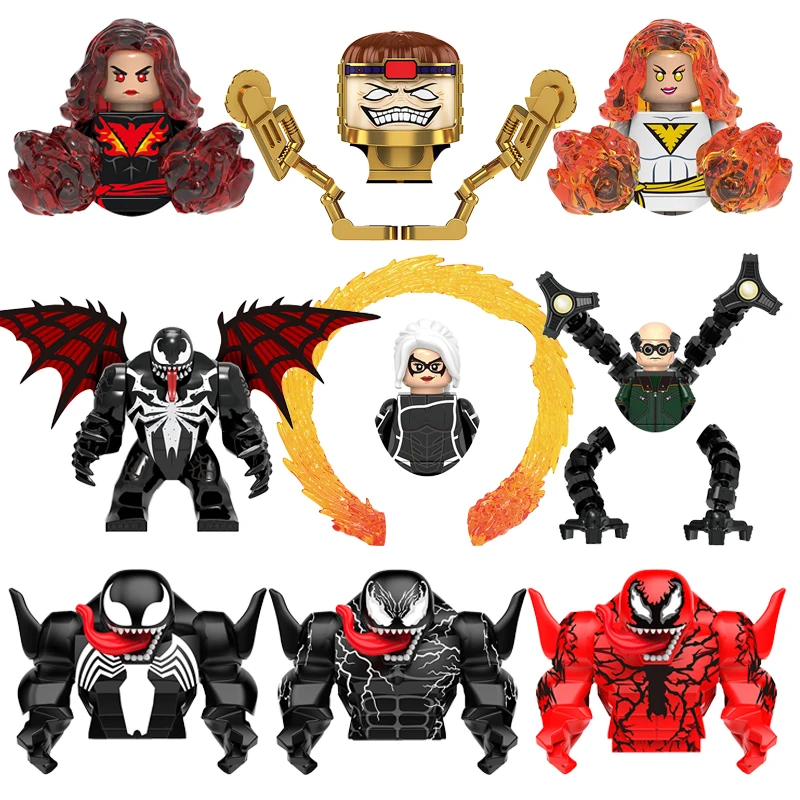 Marvel Legends Building Toys Bricks KF1918 pre darčeky stavebné bloky AF321-326 Mini akčné figúrky hračky Deti