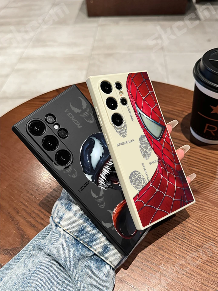 Marvel Spider Man Venom Puzdet pre Samsung Galaxy S24 Ultra S23 Fe S22 S20 plus A15 A35 A50 A51 A54 A55 A71 A72 A72 Cover Cover