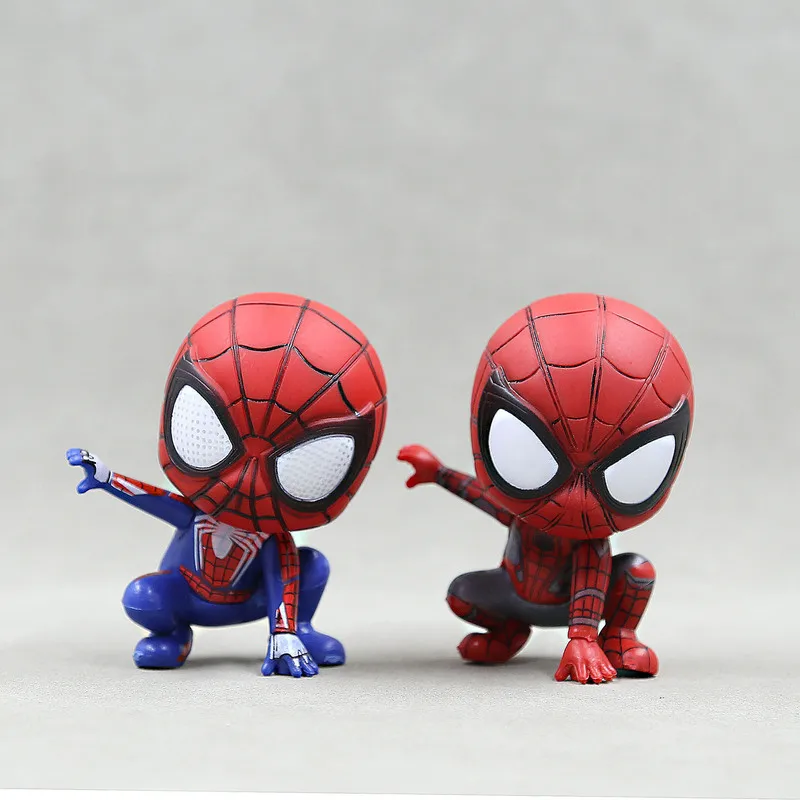 Marvel Spiderman Anime Action Figure Figure Hračky PVC Model Spider Man Dolls Decoration Cake Decoration Mdoel Kids Hračky Darček k narodeninám