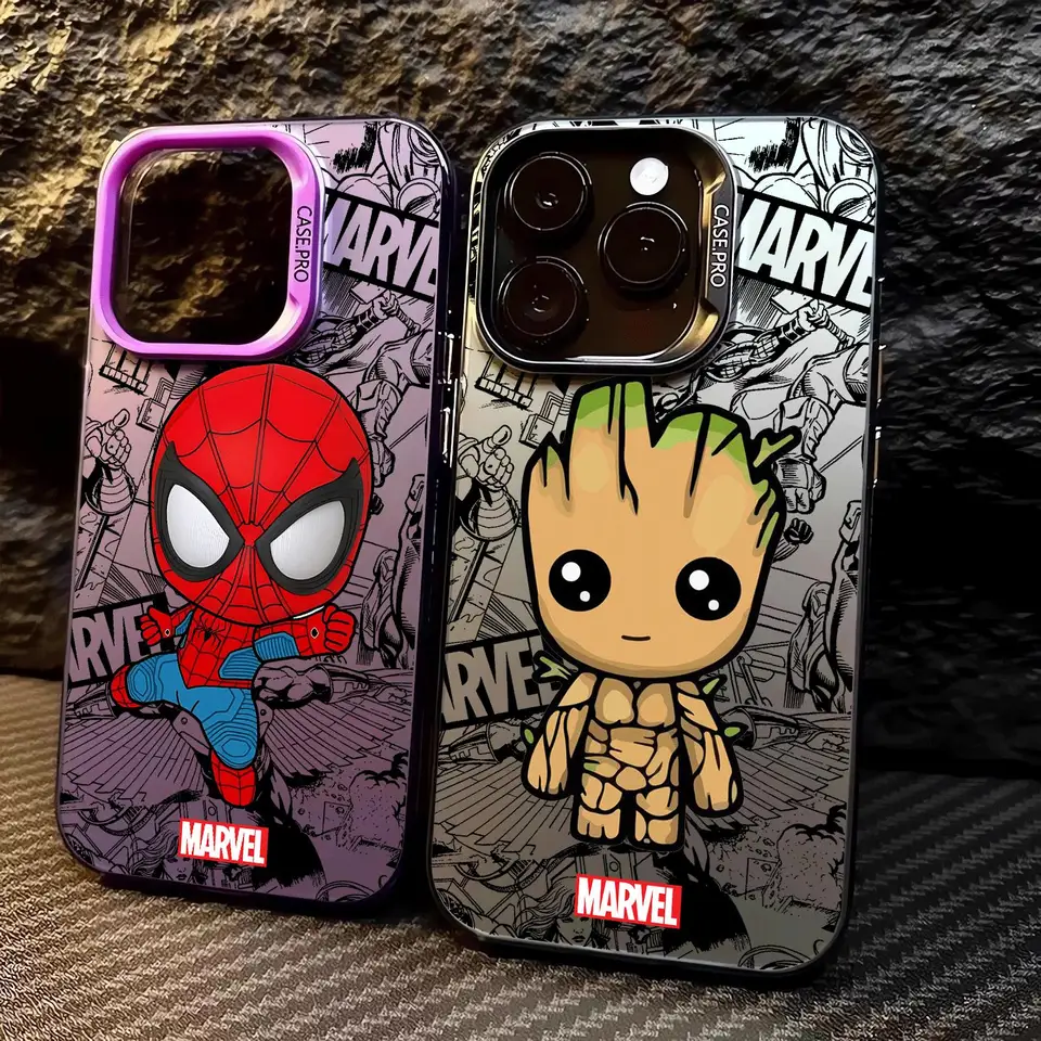 Marvel Spidermans Groot Telefón puzdro pre Oppo Reno 6 6Pro 7 7Pro 7Z 8T 10Pro Plus 5G Matt Shockproof zadný kryt