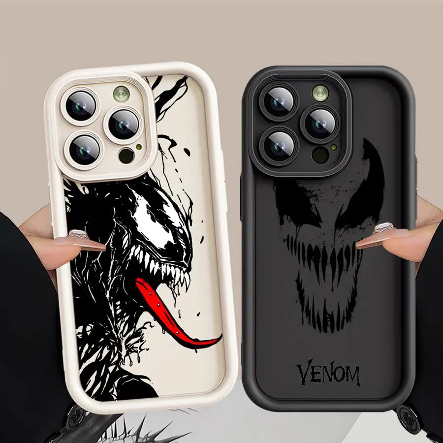 MARVEL VENOM LOGO PANECE pre Apple iPhone 16 11 13 Pro 11 15 12 14 Promax 15 14 16 12 12 Plus Funda Cover