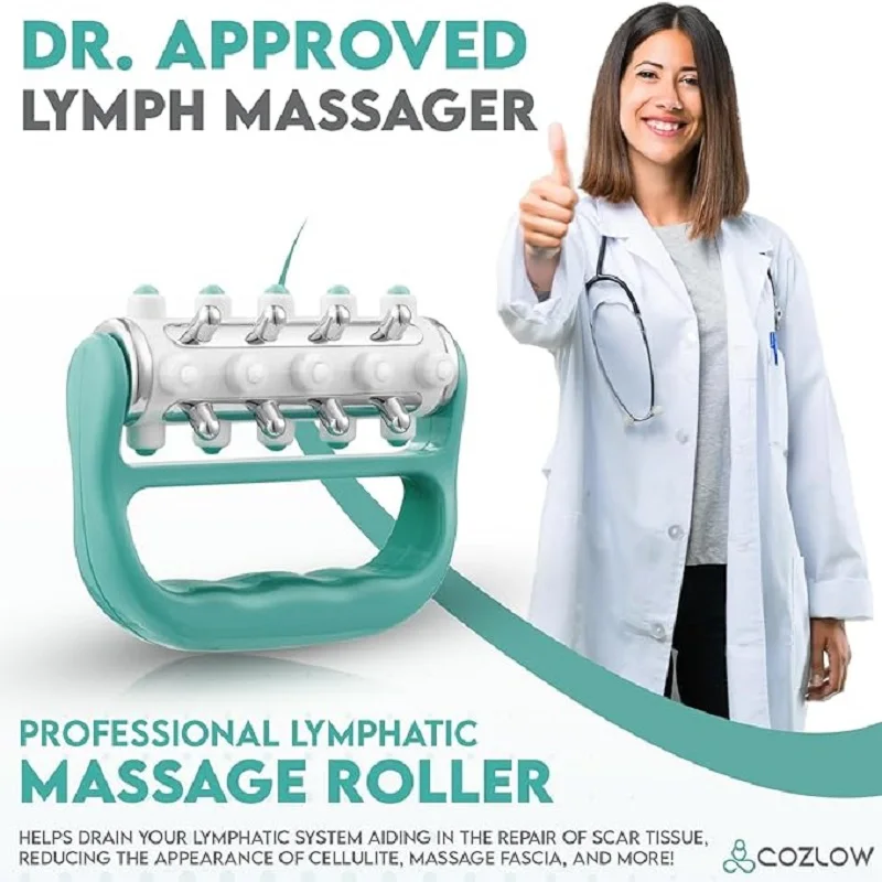 Masager myorelease lymfatickej drenáže (zelená), Ultimate Fascia Uvoľnenie a masáž tkaniva jaziev, osobná ručná masáž RO