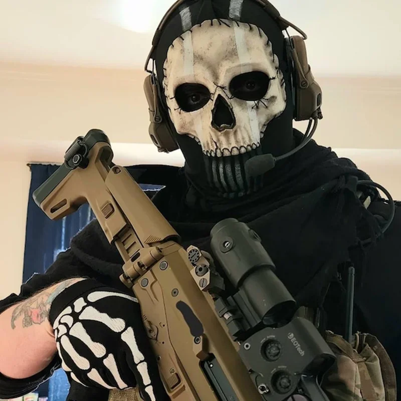 Maska MWII lebka/maska ​​lebky prilby, maska ​​Call of Duty, masky strany Ghost Face pre Cosplay Party Big Surprise Gift
