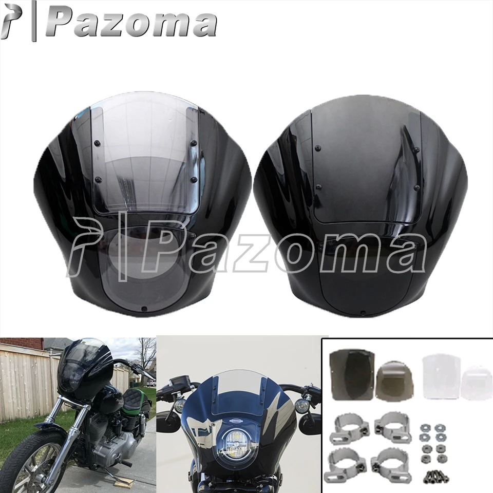 Maska na kapotáž predného svetlometu pre motocykel pre Harley Dyna Super Glide Low Rider S FXDX FXDI CLUB STYLE VEĽKÁ SCRON SCREE