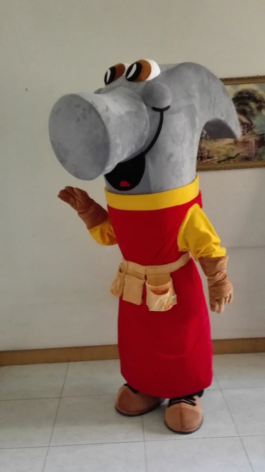 maskot kladivo Hardvér maskot kostým karikatúry mascotte luxusné šaty karneval kostým40729