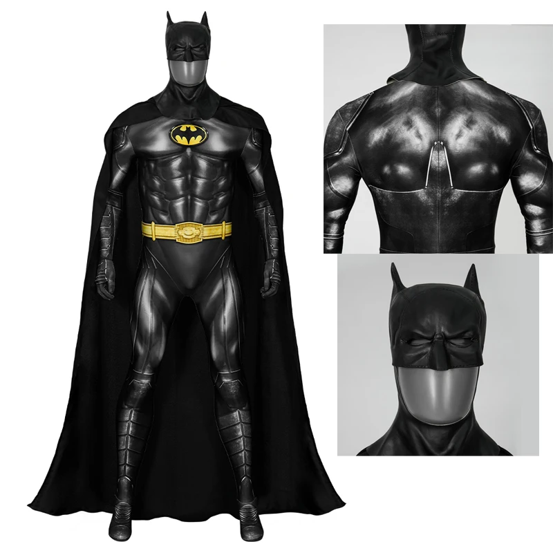 Maskovanie filmu Bruce Wayne Keaton Bodysuit Flash Bat Bruce Cosplay kostým 3D digitálna tlač spandex zentai kombinézy a maska