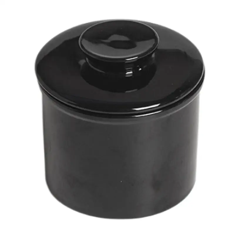 Maslo Crock Moderné okrúhle porcelánové maslo Keeper kuchyn
