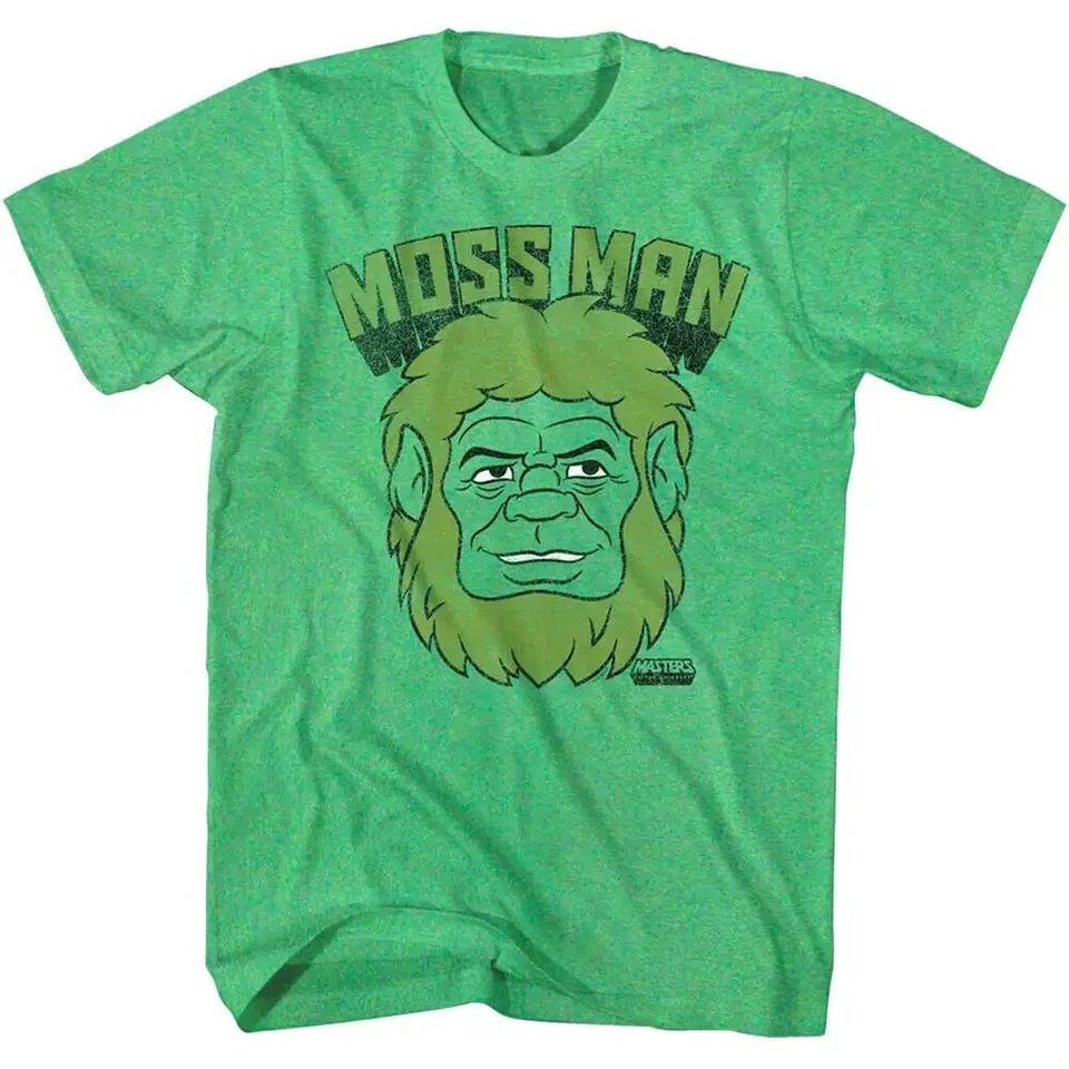 Masters of the Universe T tričko Moss Man Face the 80s TV Show Merch
