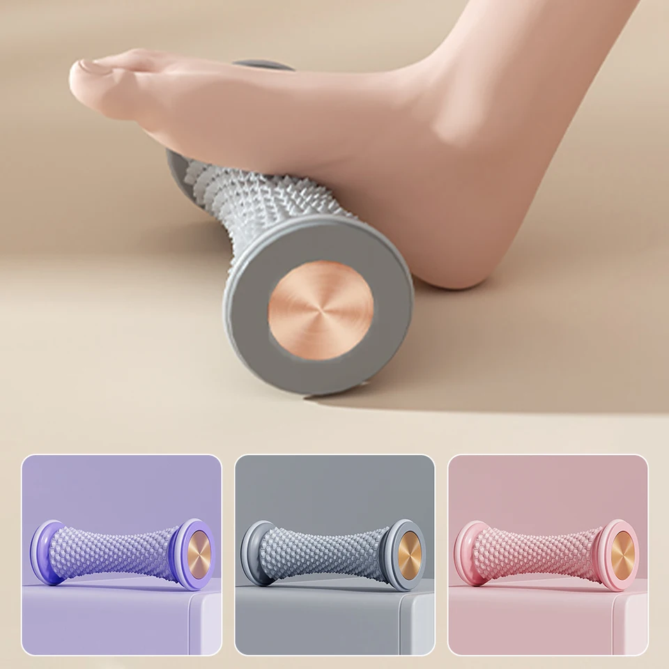 Maságer s valčekom na nohy joga plantárna fascia valček 3D plávajúca čiarka navrhovanie svalov relax svalové relaxačné relaxačné nohy