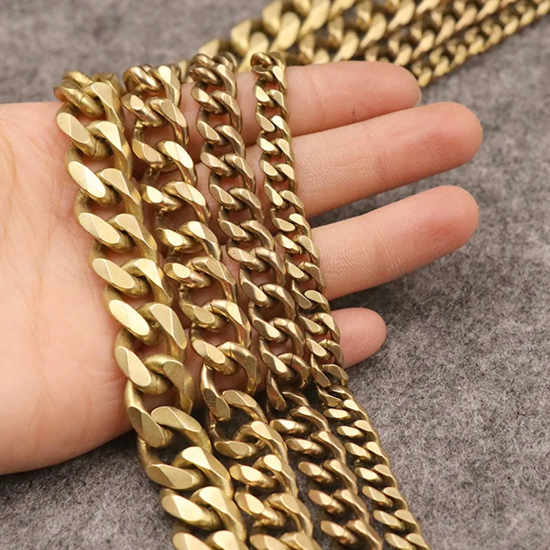 Masívne mosadzné DIY Key Connector Men Pants Pants Keychaintrousers Jeans peňaženka reťazec kovová taška reťaz kožené remeselnícke doplnky