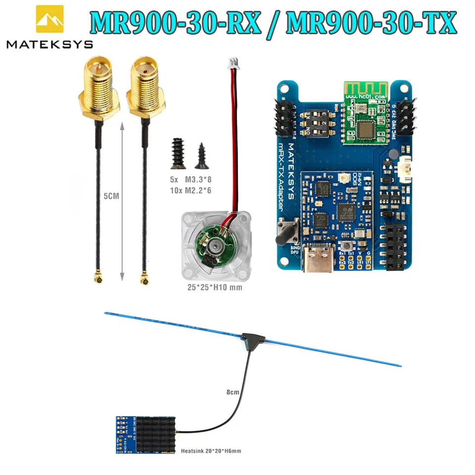 Matek maksys MLRS Mavlink 900MHz TX Module súprav