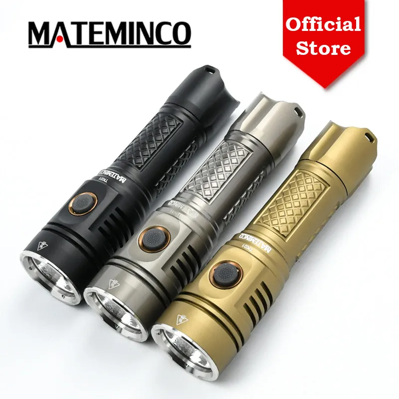 Mateminco TK01 XHP50.2 TACTICKÝ 2215LM 21700 Vojenská LED batéria LED baterka Svetlo s štrajkovým rámom