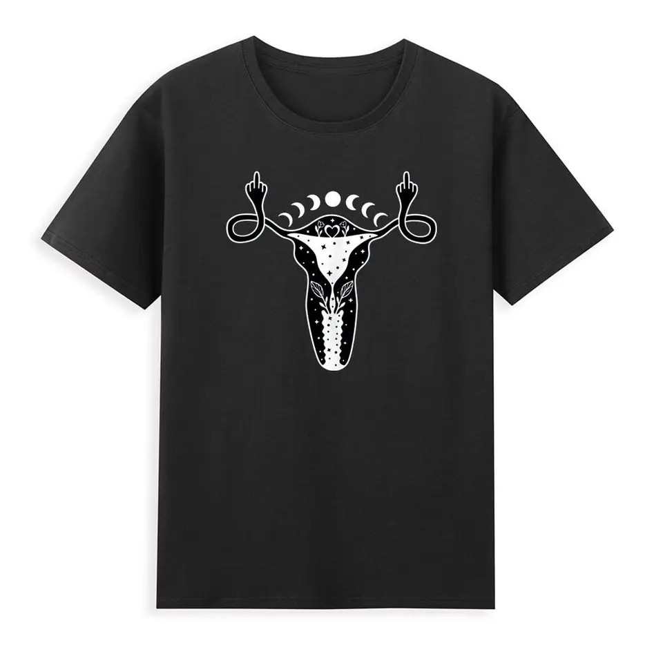 Maternica ukazuje stredný*lest feministka Pro Choice Wo Rights Darček TEE Anime Grafické tričká pre mužov oblečenie žien