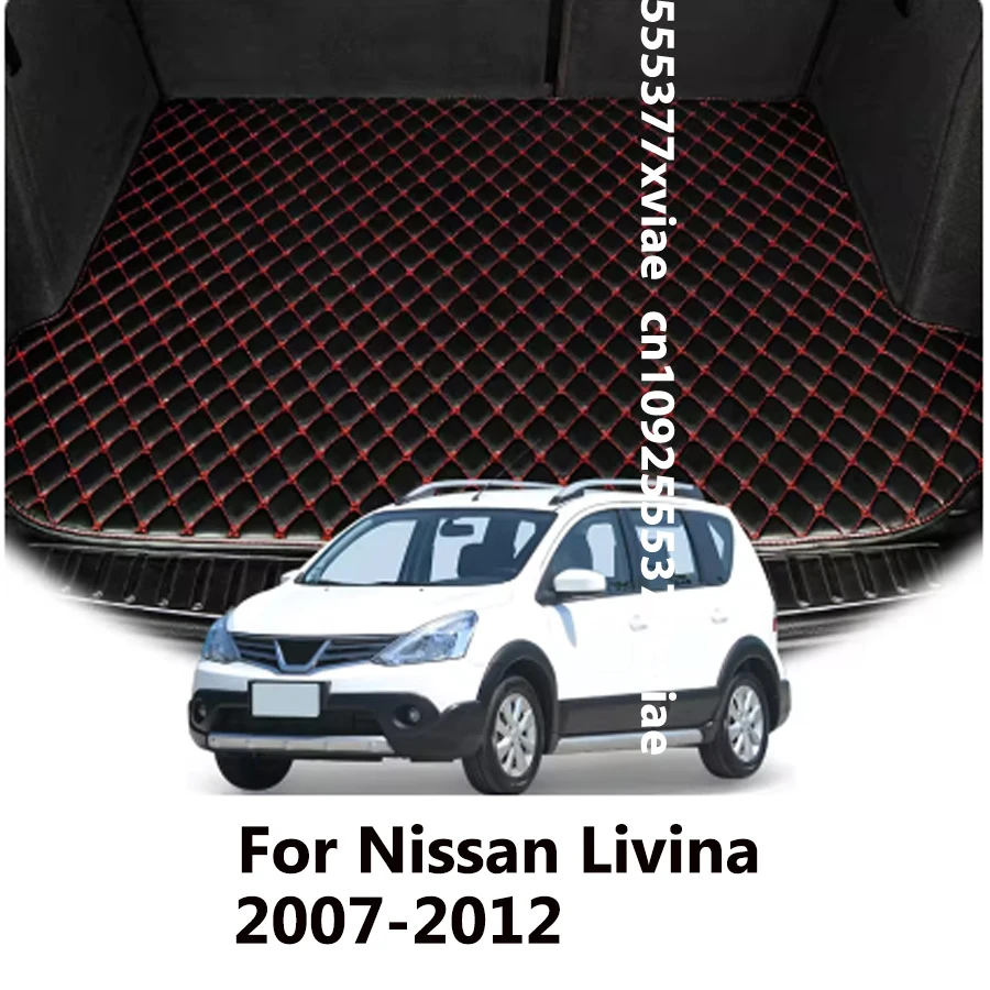 Matky automobilu Fit for Nissan for Livina 2012 2010 2010 2009 2008 2007 Zadný kmeň podnosový podšívka nákladné podložky Popady príslušenstvo Produkt Produkt