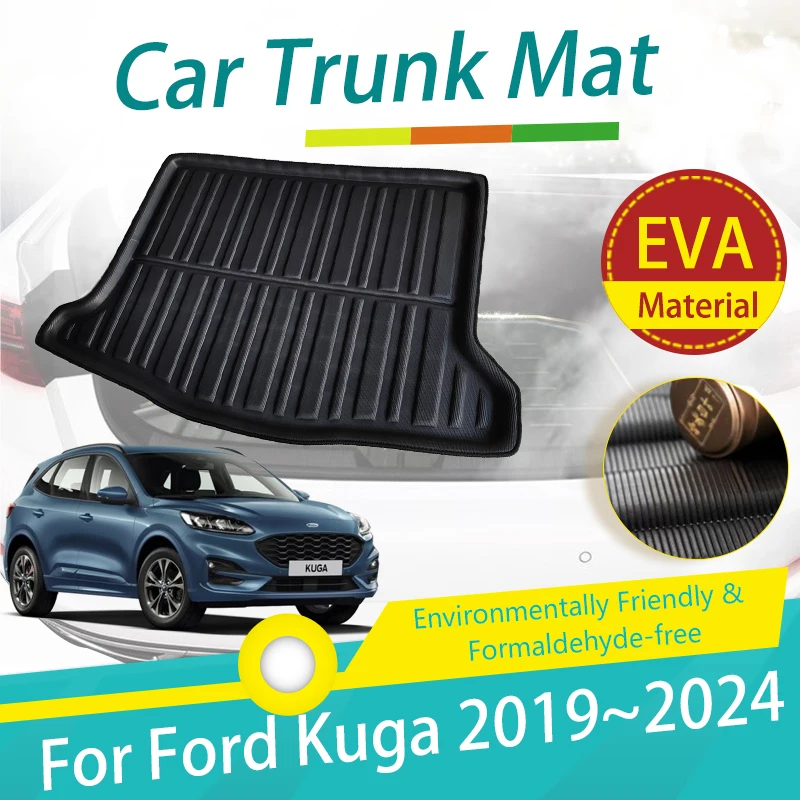 Matky automobilu pre Ford Kuga Escape MK3 2019 2020 2021 2022 2023 2024 Eva Boot Boot Carpet Storage Pads Karce Koberce Automatické príslušenstvo