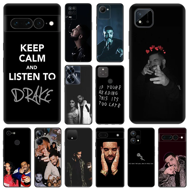 Matný telefónny puzdro pre pixel 8 8a 7a 6a 6a Moto Edge 20 30 40 Pro Onefusion G200 Drake Soft Black Cover