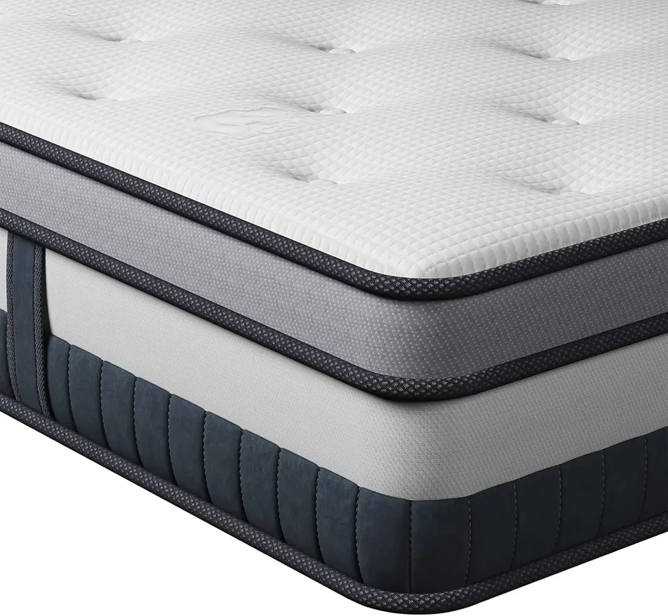 MATRACKA TWIN XL 10 palcov Innerspring Hybrid XL Twin Matrace - ergonomický dizajn s pamäťovou penou a vreckovým