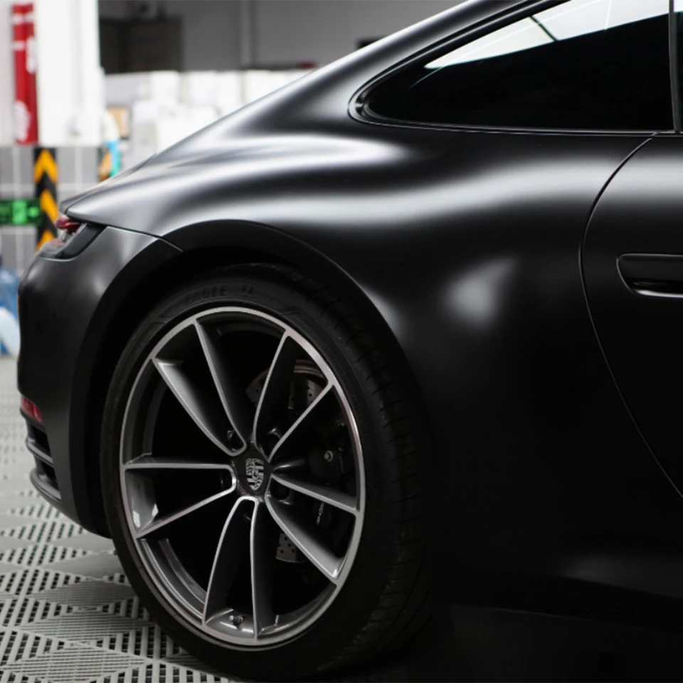 Matt Black Car Vinyl Wrap Roll s bublinkou bez bublinky Technológia uvoľňovania vzduchu Dozmat moliploup