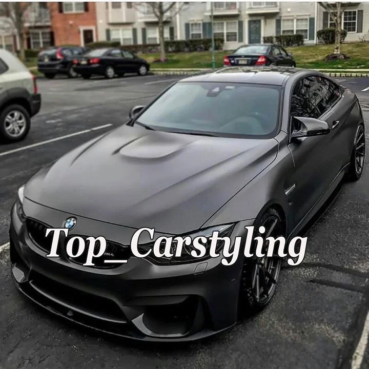 Matt Metallic Anthracite Vinyl Wrap Gunmetal Matte Auto zakrývajúce film Fóliu Fólovú vzduchovú bublinu Free Like 3M 1080 1,52x18m 5x59ft