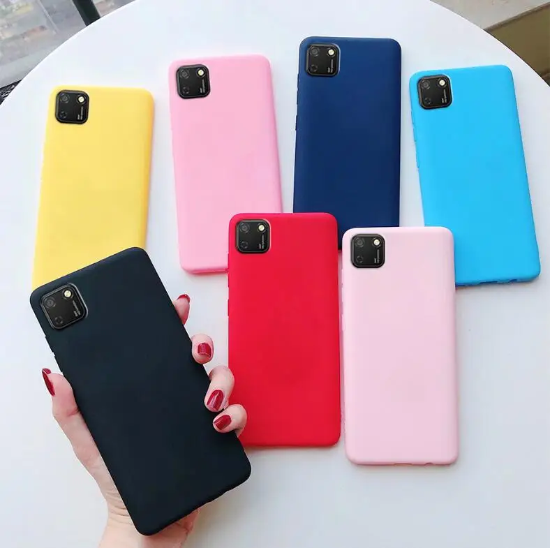 Matte Soft TPU puzdro pre huawei y5p y6p y7p y5s y6s y9s y7a y9a cti 9x 9a 9c 9s 20 lite p smart 2019 2020 2021 Silikónový prípad