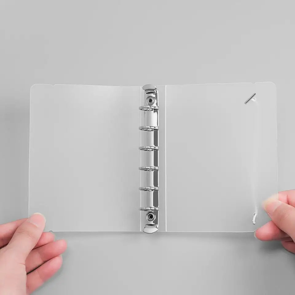 Matte Transparent A4/B5/A5/A6/A7 Loose-Leaf Notebook Case Case Prsen Binder Notebook Shell Folder