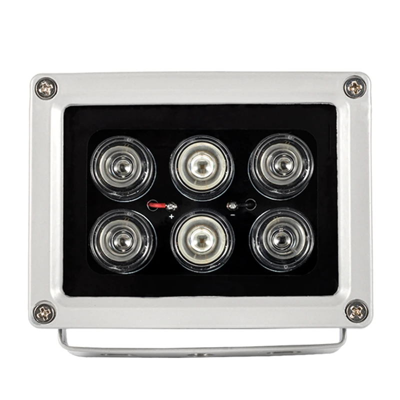 Max 120m IR Vzdialenosť 6 LED svetlá 850nm IR nočné videnie CCTV bezpečnostná kamera FLEPT LIGHT IR iluminátory Infračervená lampa