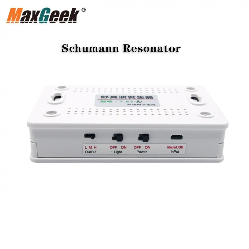 MaxGeek Signalgen 7,83 Hz Signal Schumann Renerator Schumann Wave Resonátor 6 Verzia generátor funkcie s napájacím napájacím káblom